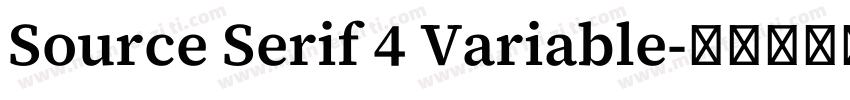 Source Serif 4 Variable字体转换